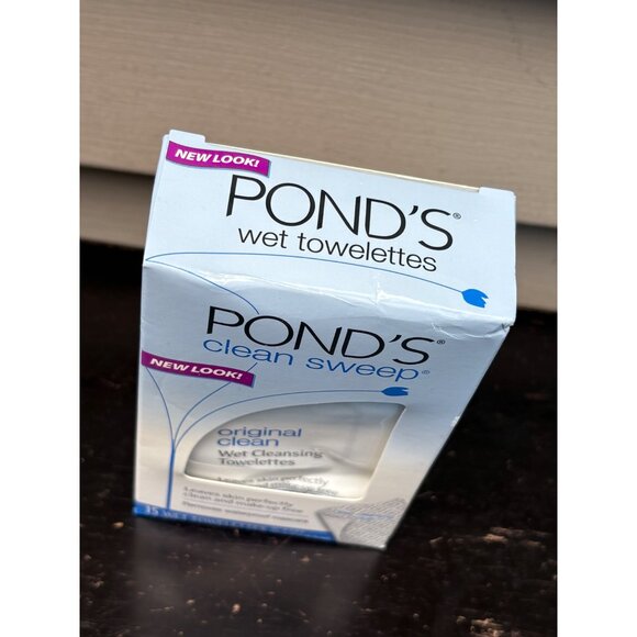 Ponds Clean Sweep Original Clean Wet Cleansing Towelettes 15 Ct New Old Stock - Picture 2 of 6